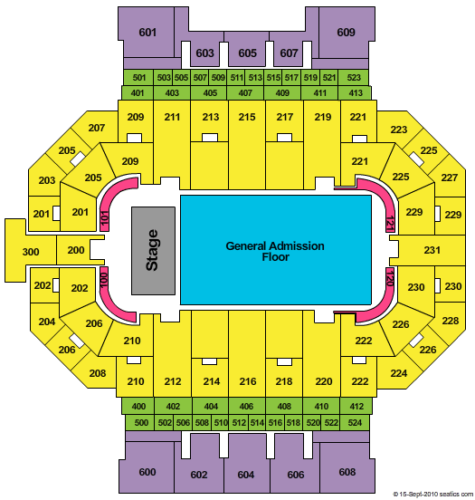 Allen County War Memorial Coliseum Seating Chart
